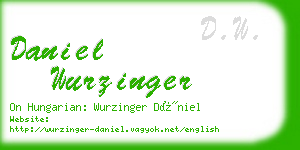 daniel wurzinger business card